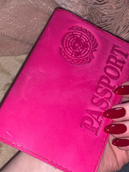 Фотография покупателя товара Обложка для паспорта, цвет розовый - Фото 5