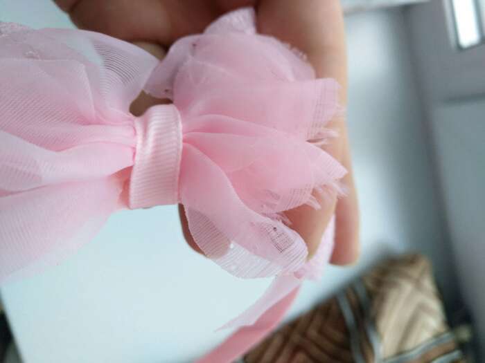 Фотография покупателя товара Ободок для волос "Воздушный бантик" 1 см, розовый, микс - Фото 1