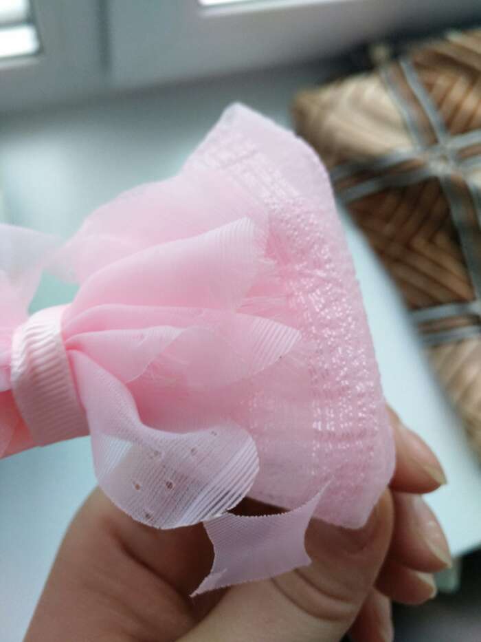 Фотография покупателя товара Ободок для волос "Воздушный бантик" 1 см, розовый, микс - Фото 4