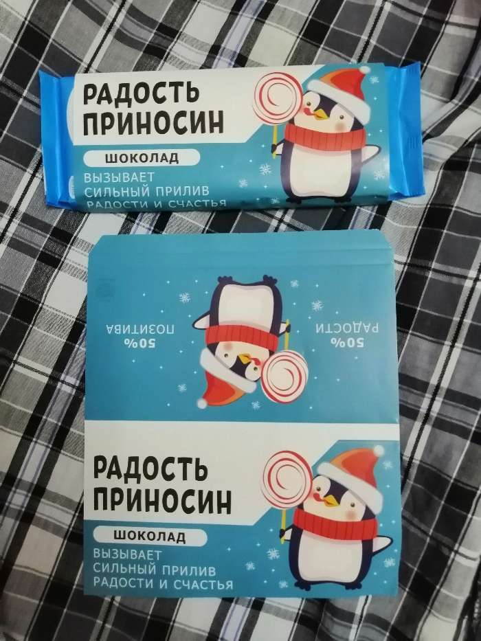 Фотография покупателя товара Обертка для шоколада «Радость Приносин», 18,2 × 15,31 - Фото 3