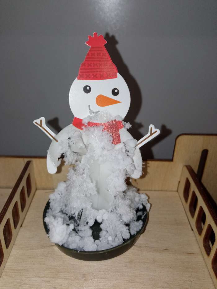 Фотография покупателя товара Набор для опытов «Чудесные кристаллы», снеговик - Фото 5