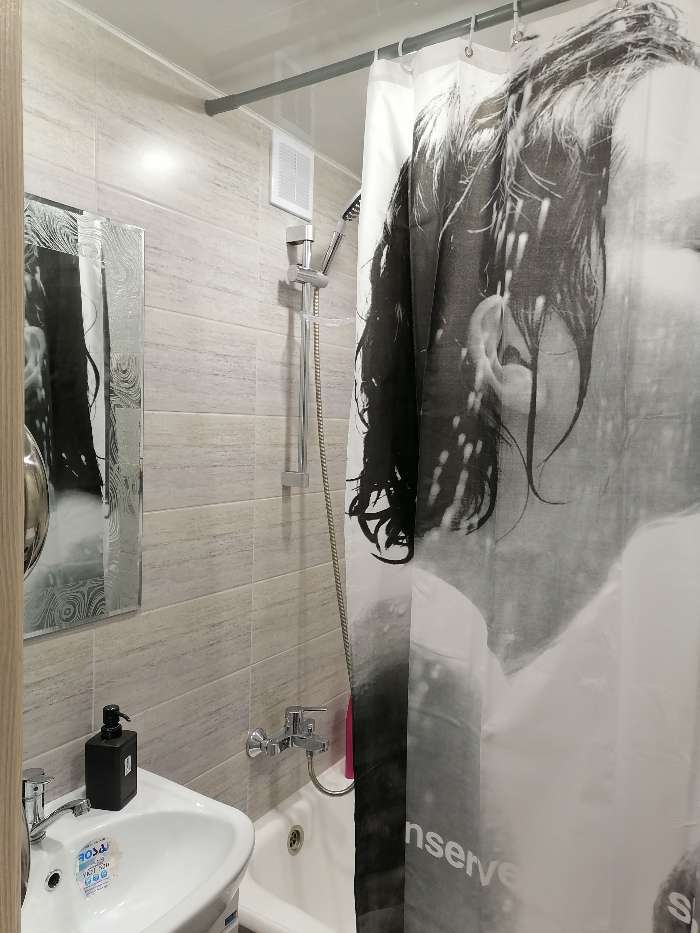 Фотография покупателя товара Штора для ванной комнаты 200х180 см romance - Фото 1