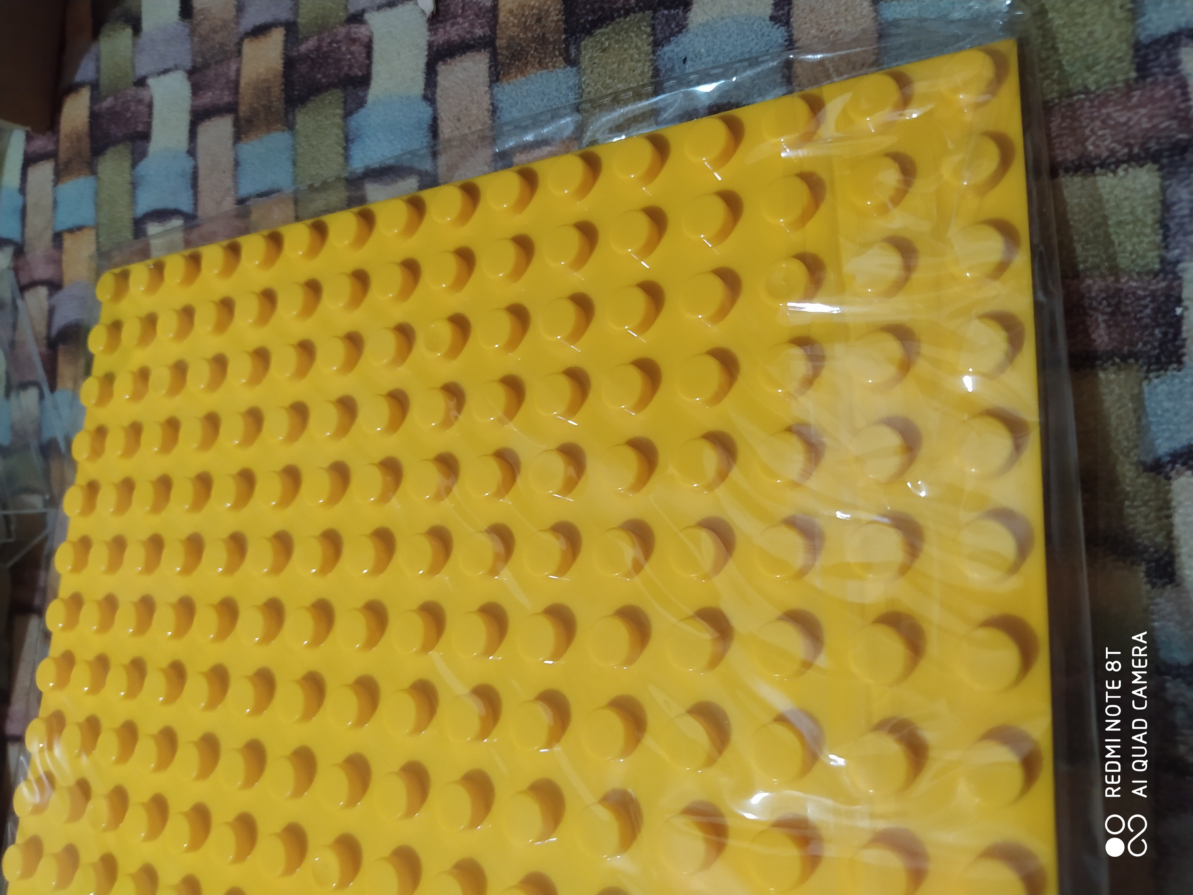 Фотография покупателя товара Пластина-основание для конструктора, малая цвет Желтый 25,5 х19 см - Фото 5