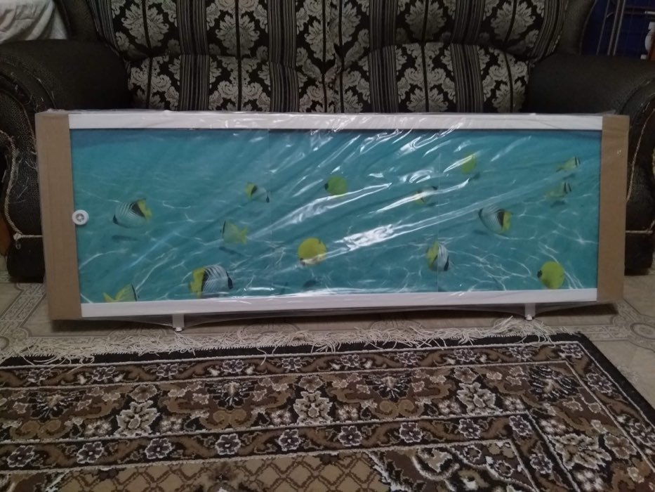 Фотография покупателя товара Экран под ванну "Ультра легкий АРТ" Подводная одиссея, 168 см - Фото 2