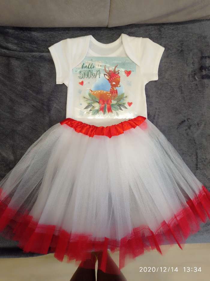 Фотография покупателя товара Карнавальная юбка «Кокетка», 2-х слойная, 4-6 лет, цвет белый