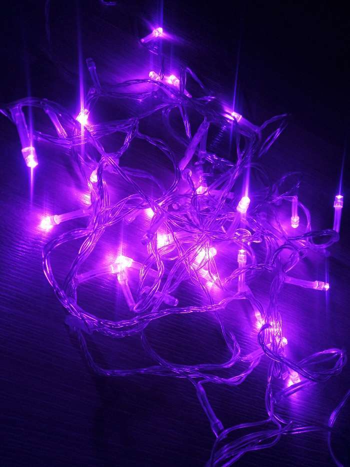 Фотография покупателя товара Гирлянда «Нить» 10 м, IP20, прозрачная нить, 100 LED, свечение фиолетовое, 8 режимов, 220 В - Фото 197