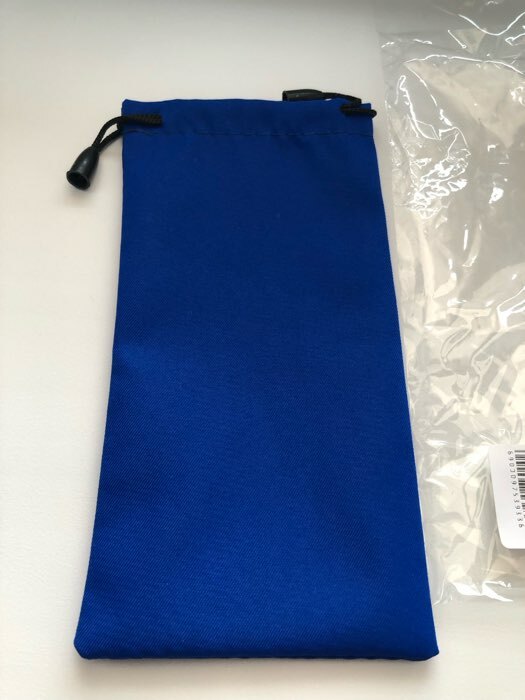 Фотография покупателя товара Футляр для очков на затяжке, длина 17.5 см, цвет синий