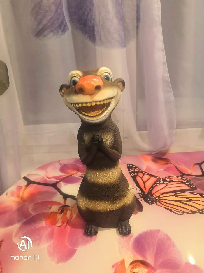 Фотография покупателя товара Садовая фигура "Опоссум" 11,5х12,5х29,5см - Фото 1