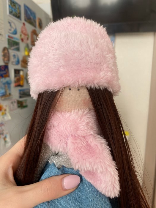 Фотография покупателя товара Набор для шитья. Интерьерная кукла «Полли», 30 см - Фото 6