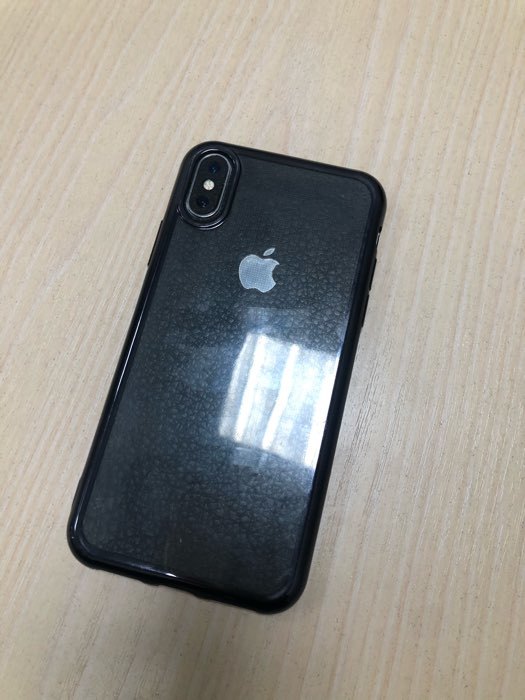Фотография покупателя товара Чехол LuazON для телефона iPhone X, силиконовый, прозрачный, чёрная окантовка - Фото 4