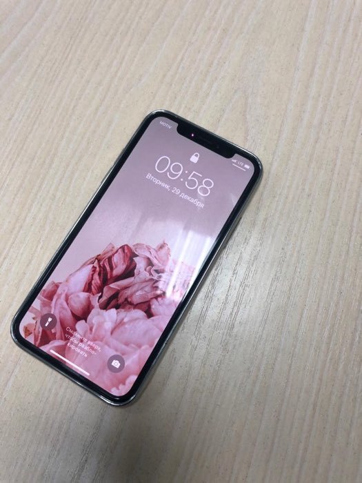 Фотография покупателя товара Чехол LuazON для телефона IPhone X, прозрачный, серебристая окантовка - Фото 1