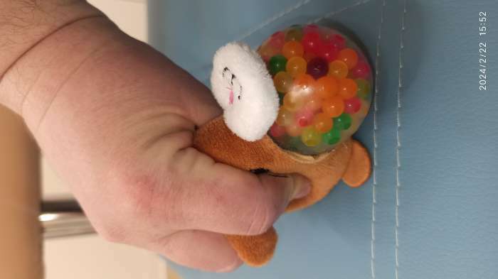 Фотография покупателя товара Набор для творчества «Мялка с растущими шариками: Мопсик» - Фото 3