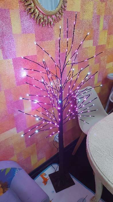 Фотография покупателя товара Светодиодное дерево 1.5 м, 224 LED, мерцание, 220 В, свечение синее - Фото 17