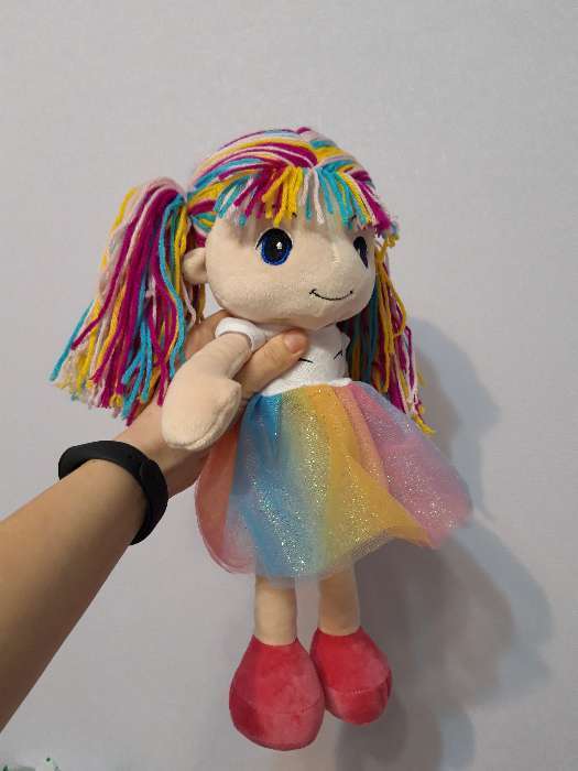 Фотография покупателя товара Мягкая игрушка «Кукла Стильняшка», радуга, 40 см - Фото 1