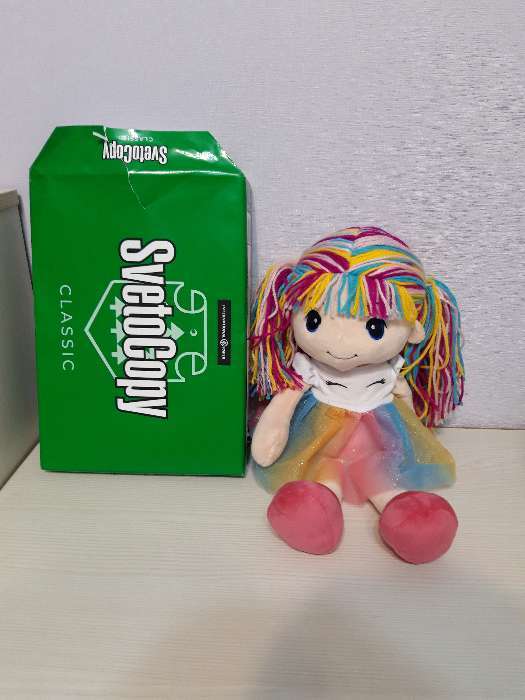 Фотография покупателя товара Мягкая игрушка «Кукла Стильняшка», радуга, 40 см - Фото 2