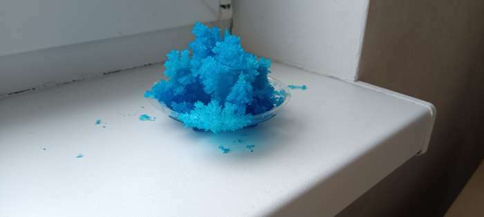 Фотография покупателя товара Набор для творчества «Лучистые кристаллы», цвет синий - Фото 2