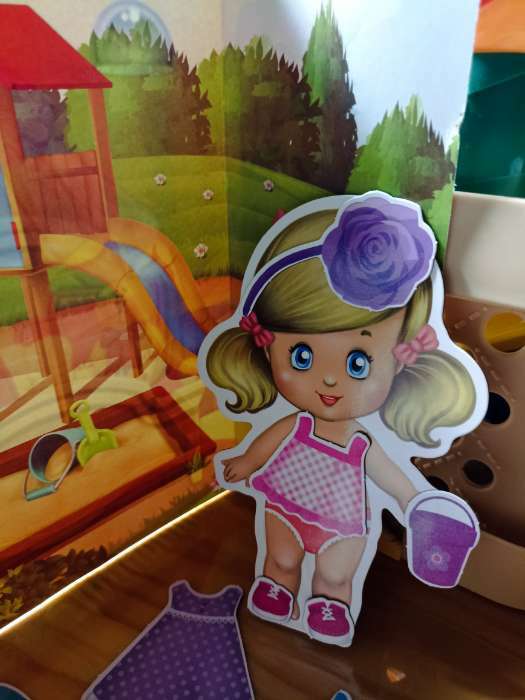 Фотография покупателя товара Магнитная игра «Одень куклу: малышка»