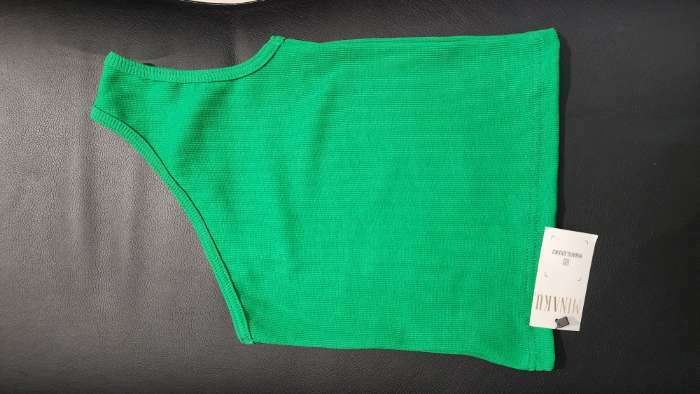 Фотография покупателя товара Топ для девочки MINAKU, цвет зелёный, рост 140 см - Фото 2