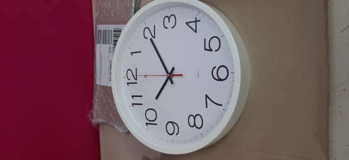 Фотография покупателя товара Часы настенные, интерьерные "Рубин", 30 см, черные - Фото 1