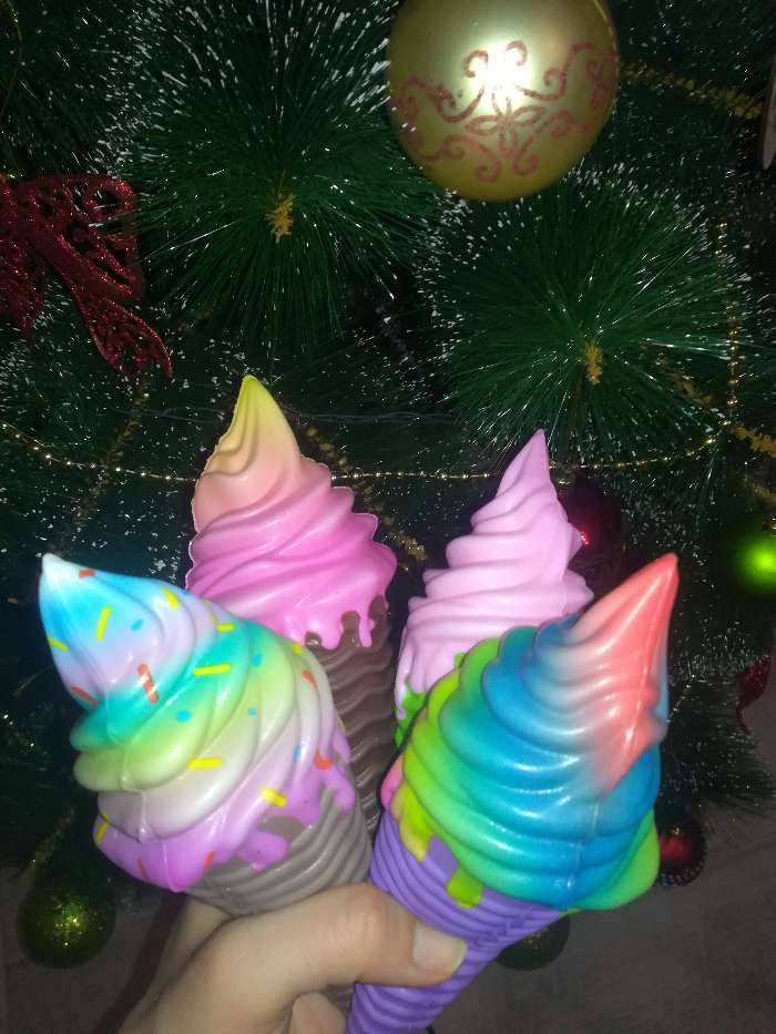 Фотография покупателя товара Мялка-сквиши «Мороженое», цвета МИКС - Фото 1
