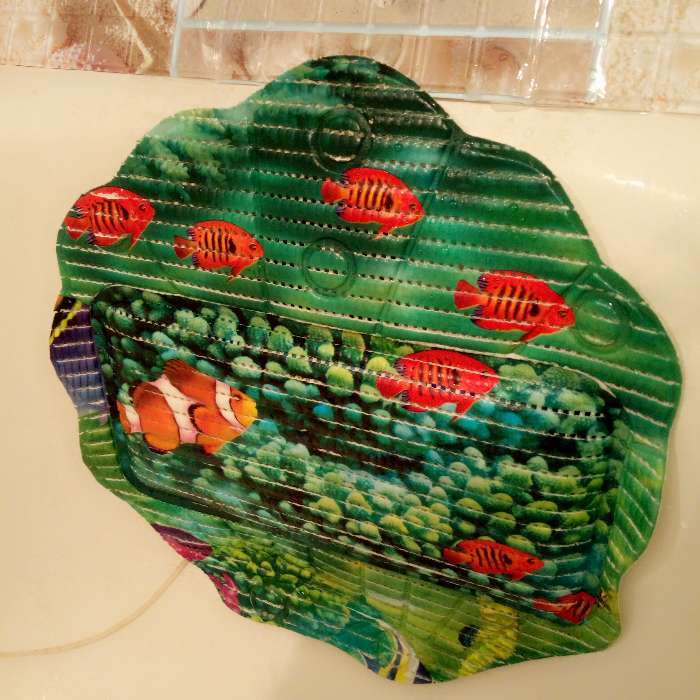 Фотография покупателя товара Коврик для ванны Вилина «Релакс», 43×90 см, цвет МИКС - Фото 1