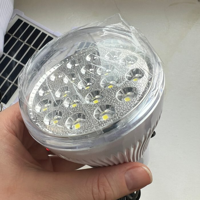 Фотография покупателя товара Фонарь кемпинговый аккумуляторный, 10 Вт, 20 LED, 1000 мАч, 12 х 7.5 см, солнечная батарея - Фото 3