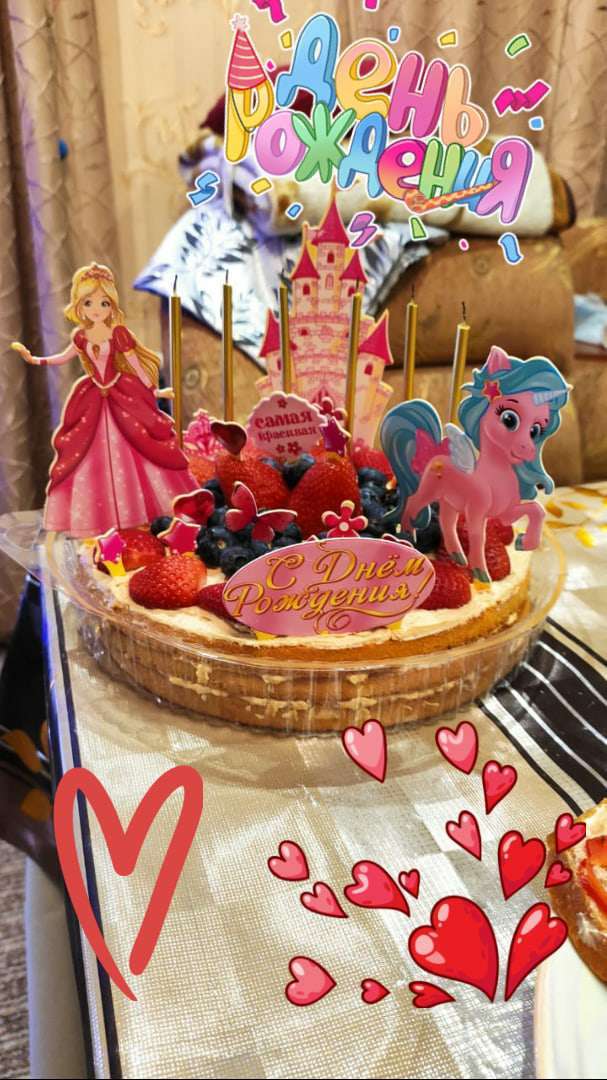 Фотография покупателя товара Набор для украшения торта «С днём рождения!», принцесса - Фото 16