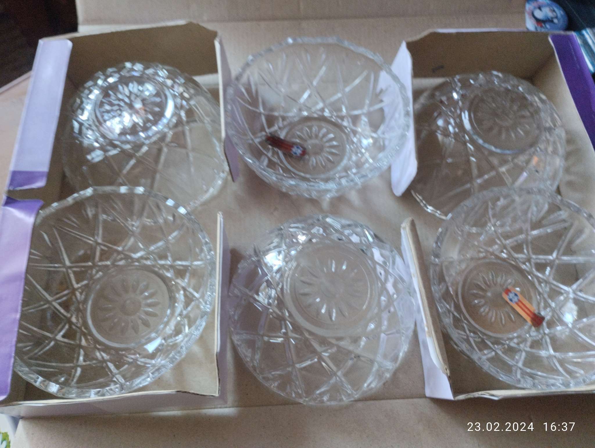 Фотография покупателя товара Набор стеклянных салатников "Оркиде", 6 шт, 300 мл, Иран - Фото 3