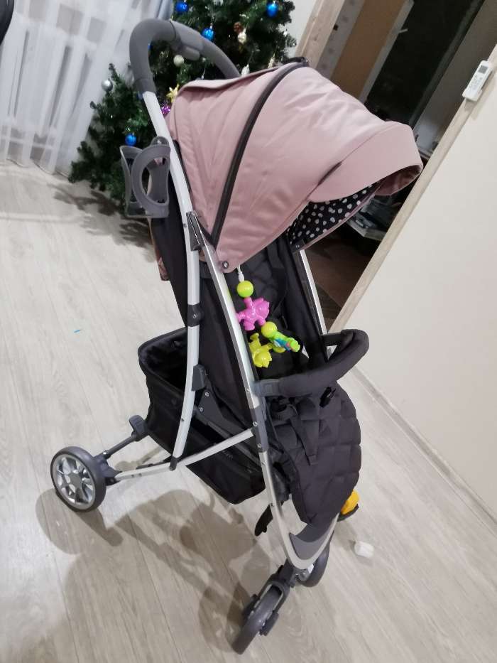 Фотография покупателя товара Коляска прогулочная Happy Baby Eleganza V2, pink - Фото 2