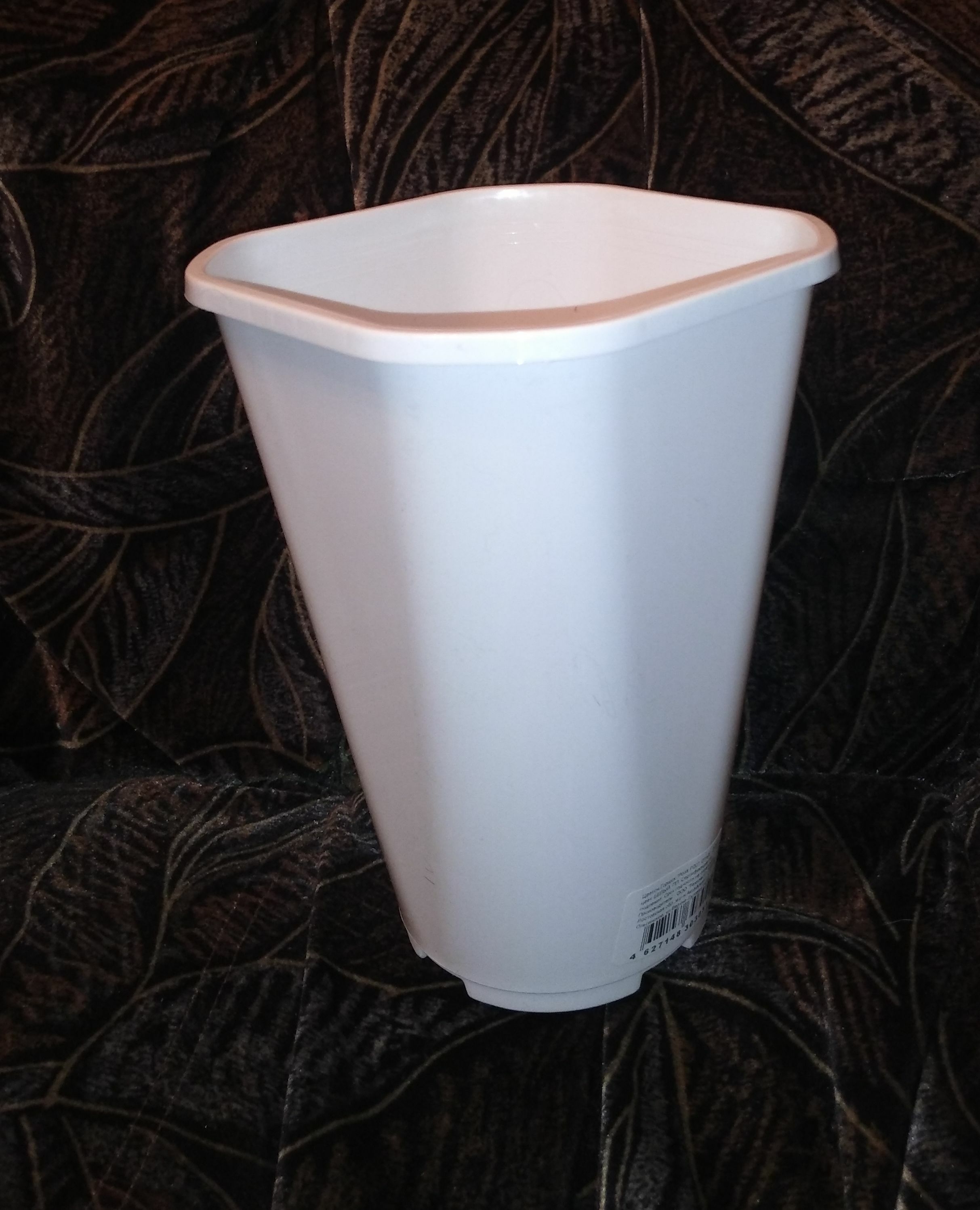 Фотография покупателя товара Горшок для цветов «Роза», 2 л, d=14 см, пластик, белый - Фото 7