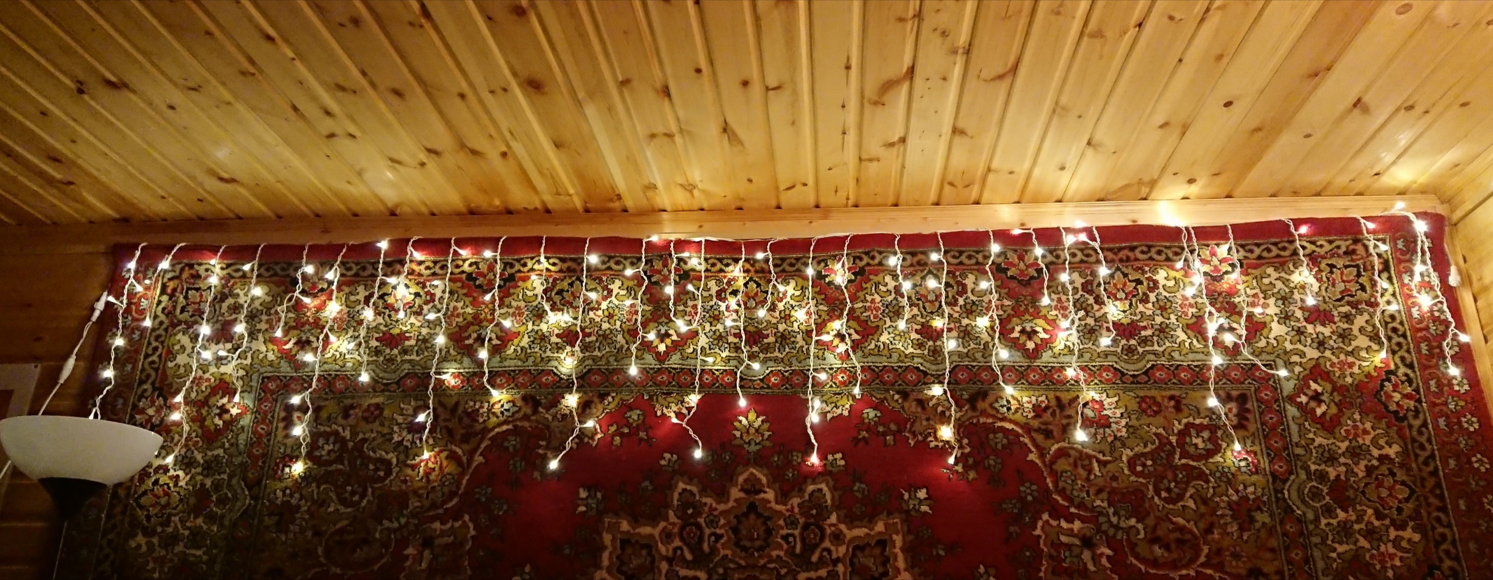 Фотография покупателя товара Гирлянда «Бахрома» 3 × 0.6 м, IP44, УМС, белая нить, 160 LED, свечение красное, 220 В - Фото 25