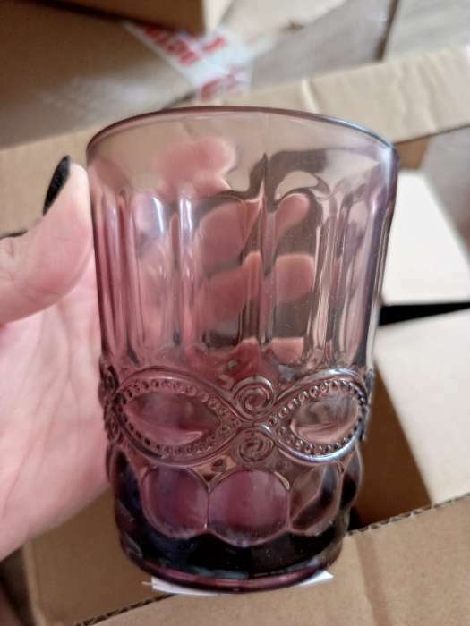 Фотография покупателя товара Стакан стеклянный Magistro «Ла-Манш», 220 мл, цвет розовый