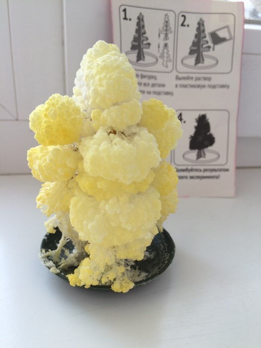 Фотография покупателя товара Набор для выращивания кристалла «Волшебное дерево» цвет жёлтый - Фото 29