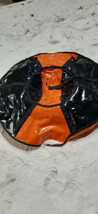 Фотография покупателя товара Тюбинг-ватрушка «Вихрь», диаметр чехла 100 см, цвета МИКС - Фото 20