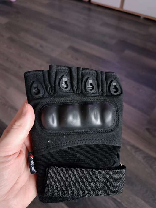 Фотография покупателя товара Перчатки тактические ONLYTOP, без пальцев, р. M, цвет чёрный