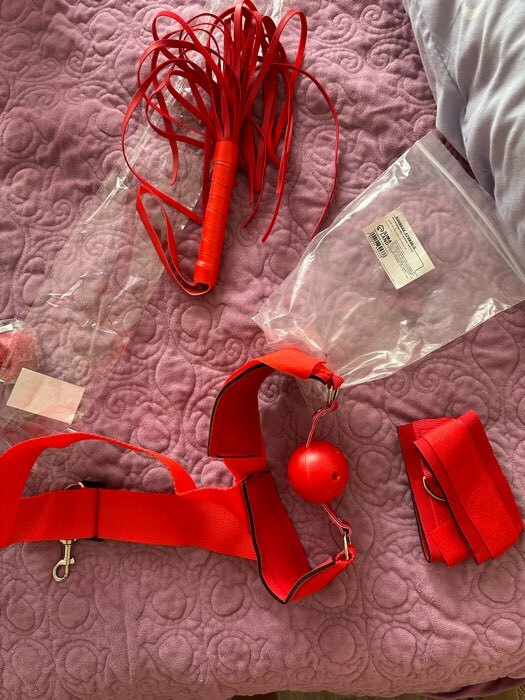 Фотография покупателя товара Эротический БДСМ набор Оки-Чпоки "Плохая девочка", 3 предмета, красный - Фото 5