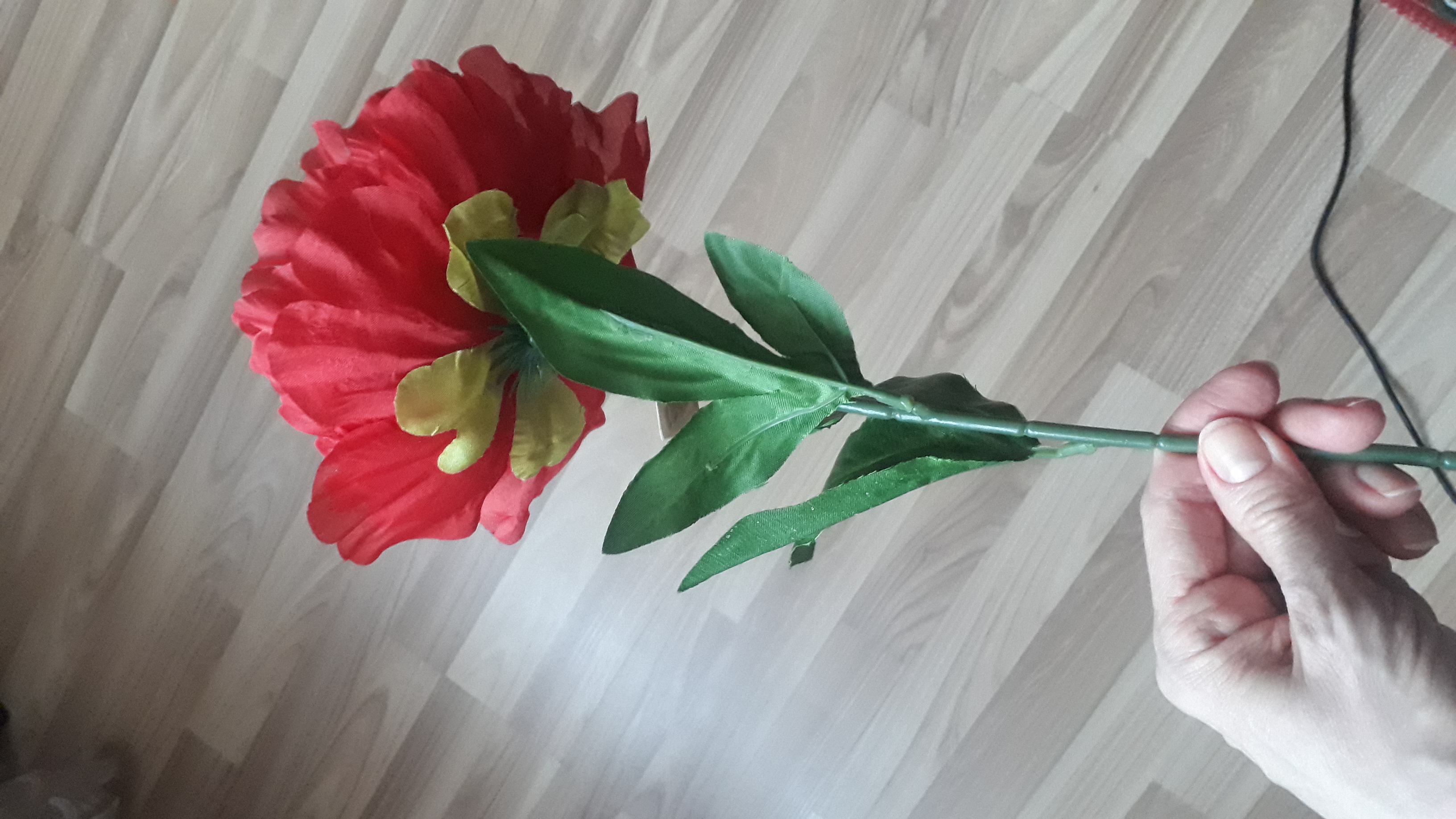 Фотография покупателя товара Цветы искусственные "Пион бархатный" 15х55 см, красный - Фото 12