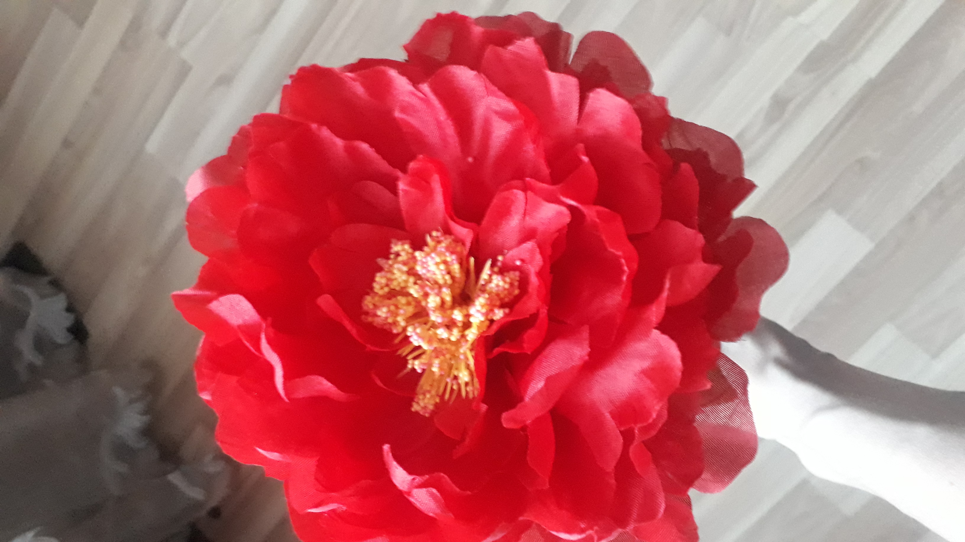 Фотография покупателя товара Цветы искусственные "Пион бархатный" 15х55 см, красный