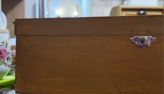 Фотография покупателя товара Подарочный ящик 34×21.5×10.5 см деревянный, с закрывающейся крышкой, без покраски - Фото 6