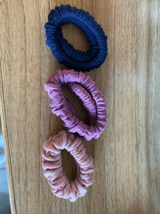 Фотография покупателя товара Резинки для волос QF «Стиль», набор 3 шт., жатка нежность, 5 см - Фото 2