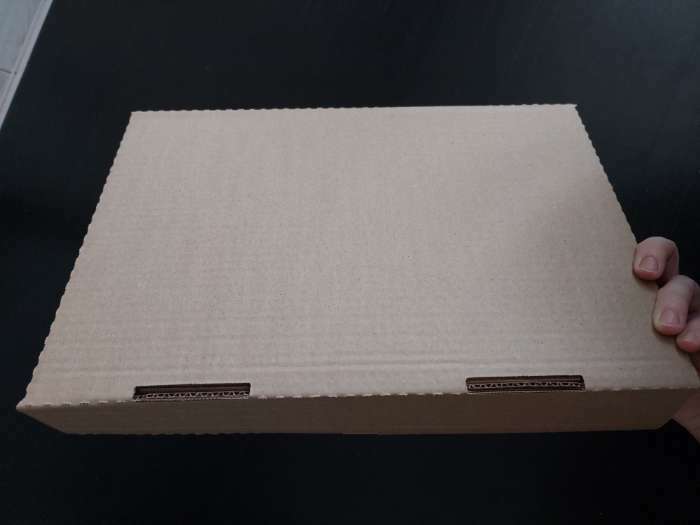 Фотография покупателя товара Коробка для пирога, крафтовая, 39 х 25 х 6 см - Фото 2