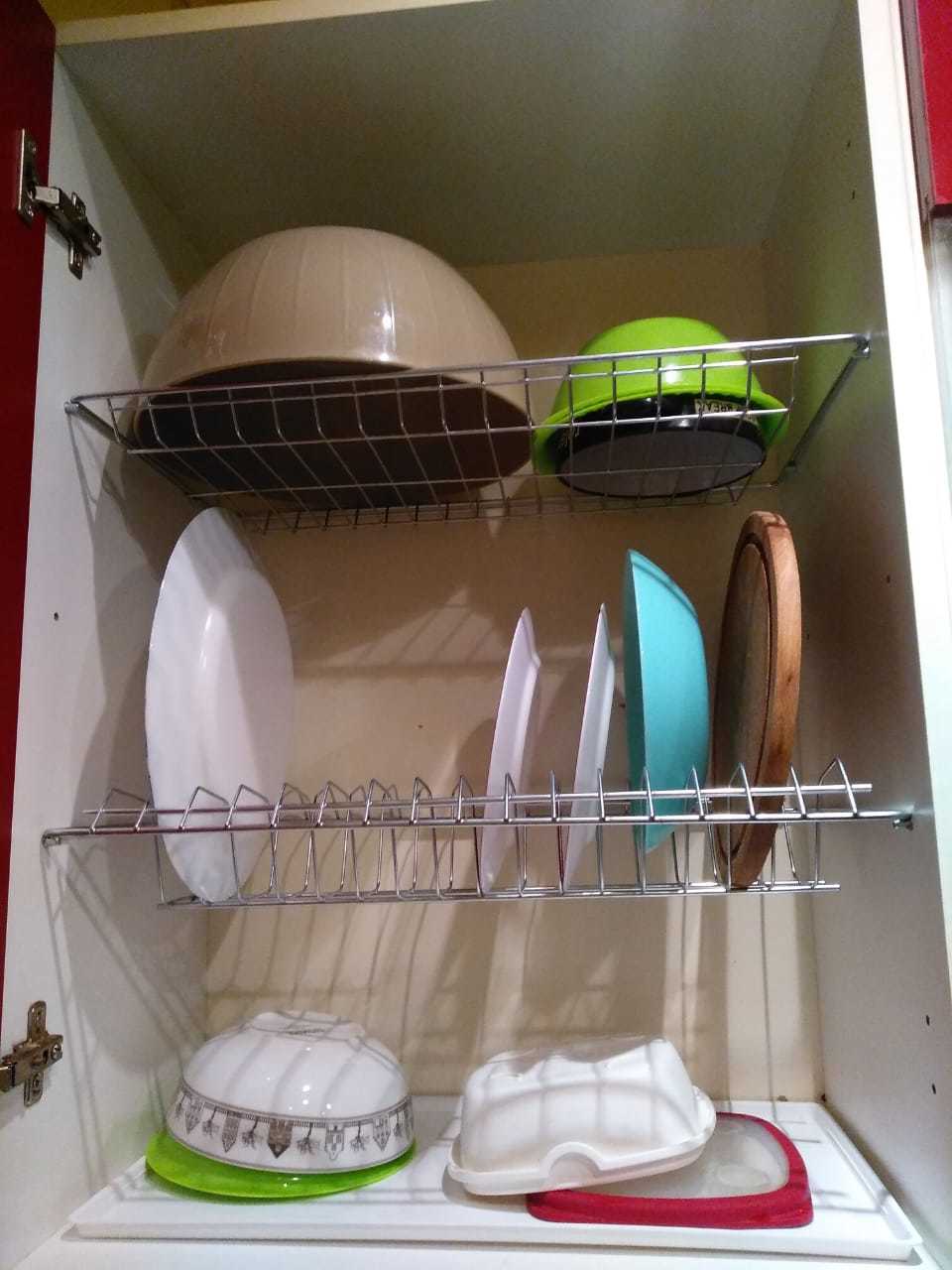 Фотография покупателя товара Комплект посудосушителей с поддоном для шкафа 40 см, 36,5×25,6 см, цвет хром - Фото 2