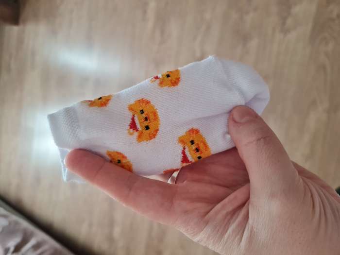 Фотография покупателя товара Носки детские новогодние Крошка Я «Киса», набор 2 пары, 10-12 см - Фото 2