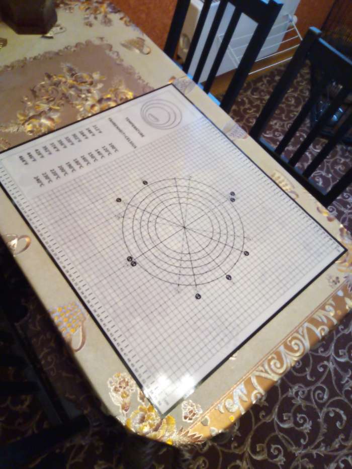 Фотография покупателя товара Силиконовый коврик с разлиновкой армированный, 60×50 см, цвет белый - Фото 4