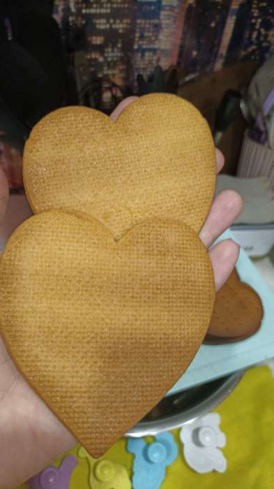 Фотография покупателя товара Форма для вырезания печенья Доляна «Сердце»,10,5×10,5×4,5 см, цвет красный