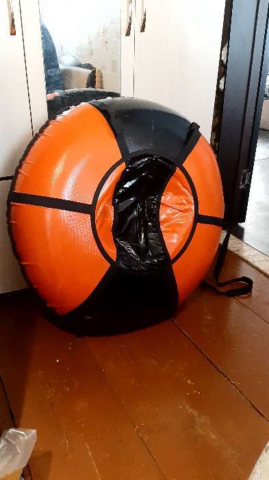 Фотография покупателя товара Тюбинг-ватрушка «Вихрь», диаметр чехла 70 см, тент/тент, цвета микс - Фото 7