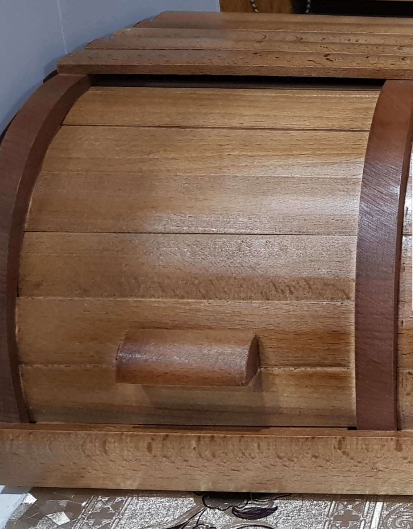 Фотография покупателя товара Хлебница деревянная "Славянская", двойная, 45 см, массив бука - Фото 3