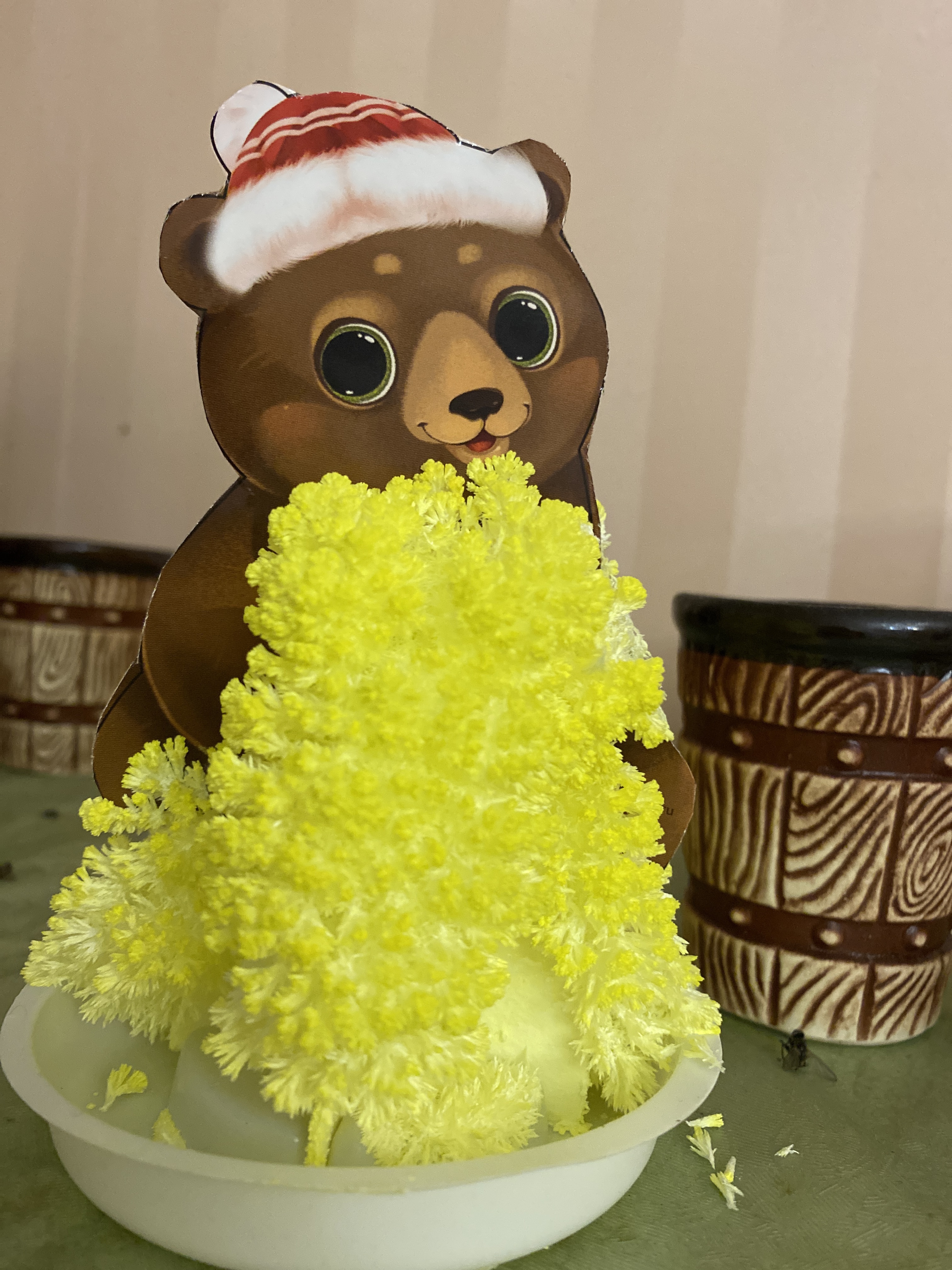 Фотография покупателя товара Набор для творчества «Лучистые кристаллы»: Медвежонок в колпачке, цвет жёлтый - Фото 4