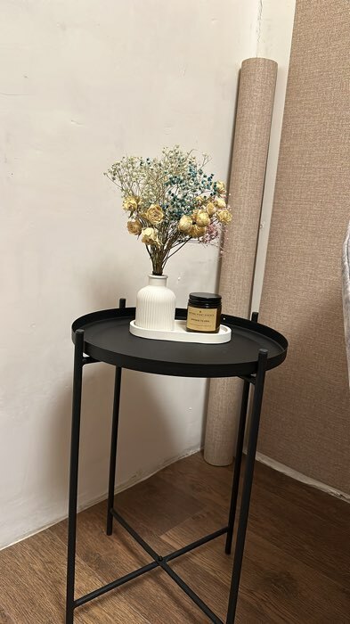 Фотография покупателя товара Столик журнальный, 376×376×515 мм, цвет золото - Фото 1