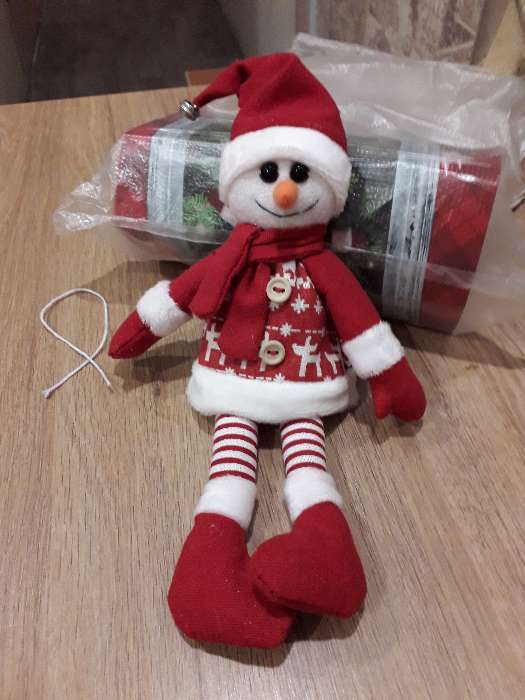 Фотография покупателя товара Новогодняя ёлочная игрушка, набор для создания подвески из фетра «Снеговик в шарфике» - Фото 1
